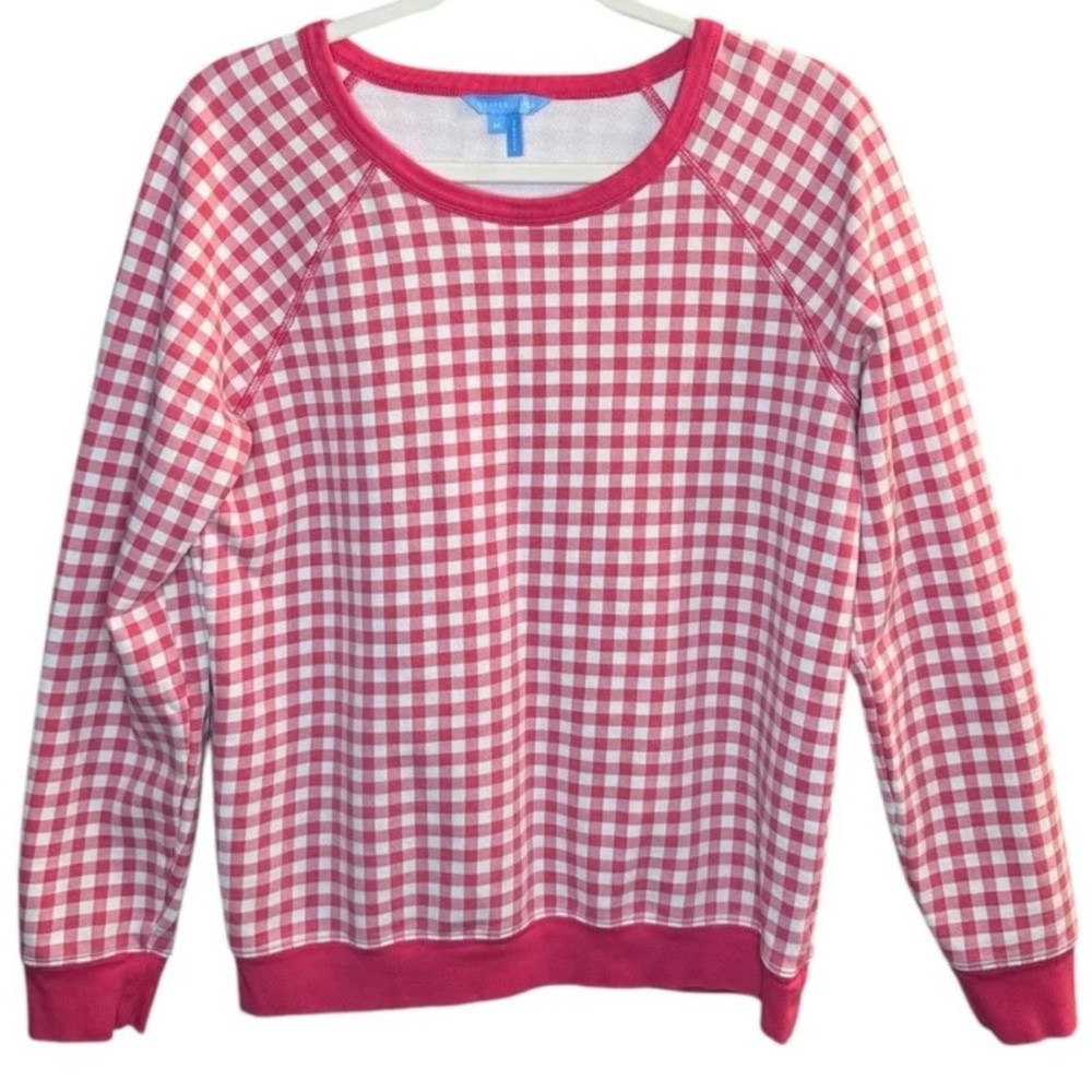 Draper James Gingham sweatshirt top XS seen on Reese Witherspoon - Picture 4 of 5